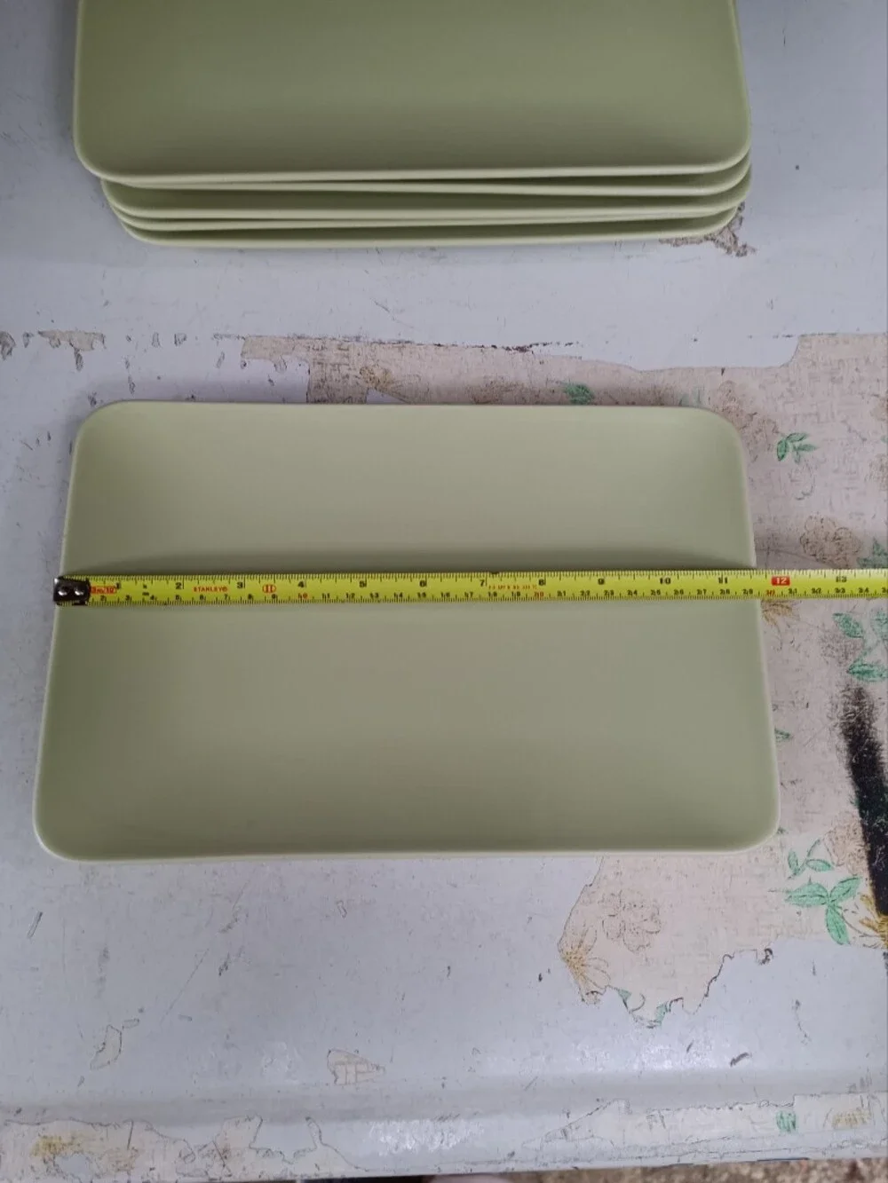 IKEA DINERA rectangle Plates Green